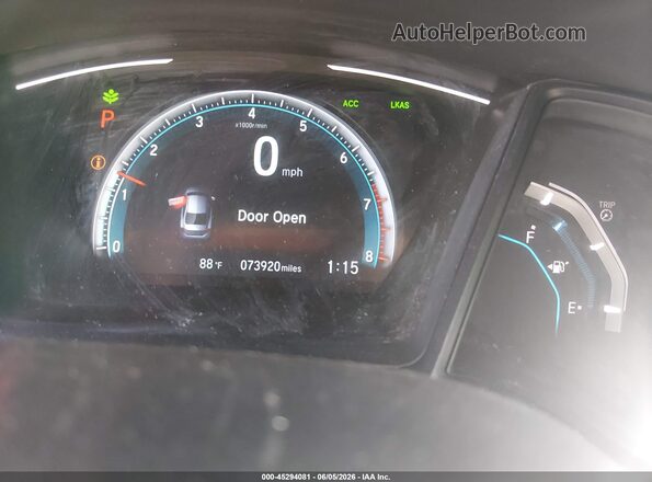 2HGFC2F66KH502505 2019 HONDA CIVIC Silver 