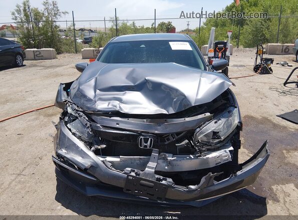 2HGFC2F66KH502505 2019 HONDA CIVIC Silver Vista del cuadro de instrumentos