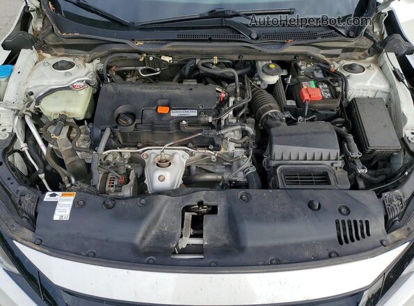2HGFC2F66KH526268 2019 HONDA CIVIC White Widok wnętrza z tyłu