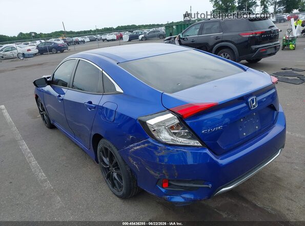 2HGFC2F66LH514641 2020 HONDA CIVIC Blue Հետևի ձախ
