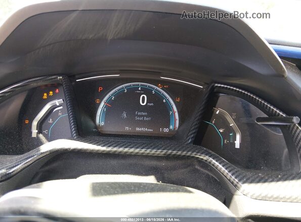 2HGFC2F66LH539720 2020 HONDA CIVIC Blue Հետևի նստատեղերի տեսք