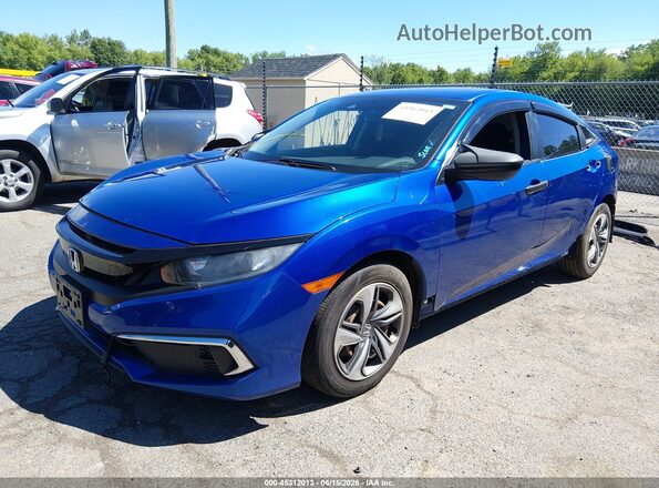 2HGFC2F66LH539720 2020 HONDA CIVIC Blue Առջևի ձախ երեք քառորդ տեսարան