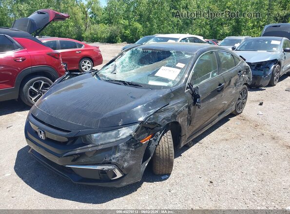 2HGFC2F66LH543718 2020 HONDA CIVIC Black Przód lewy