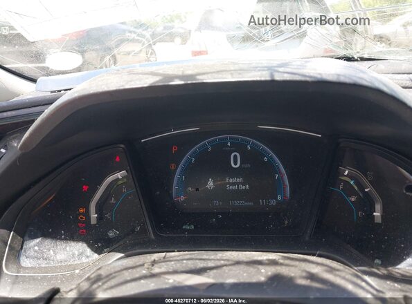 2HGFC2F66LH543718 2020 HONDA CIVIC Black Widok tylnych siedzeń