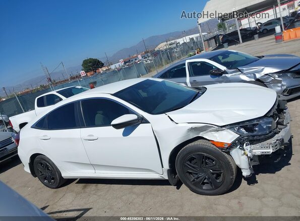 2HGFC2F66LH546358 2020 HONDA CIVIC White Widok wnętrza z tyłu