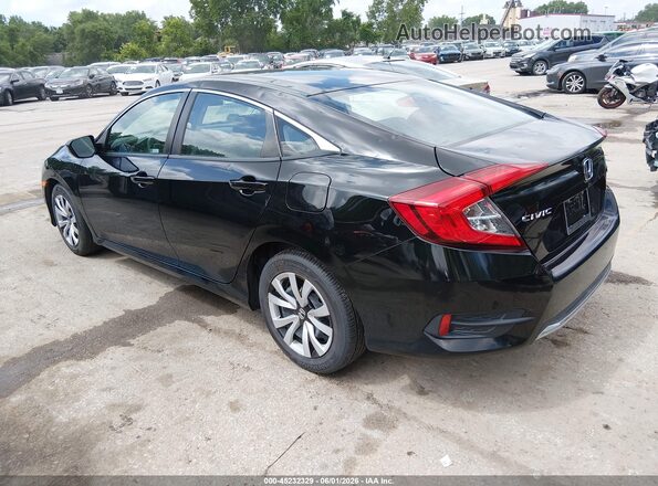 2HGFC2F66LH553164 2020 HONDA CIVIC Black უკანა მარცხენა