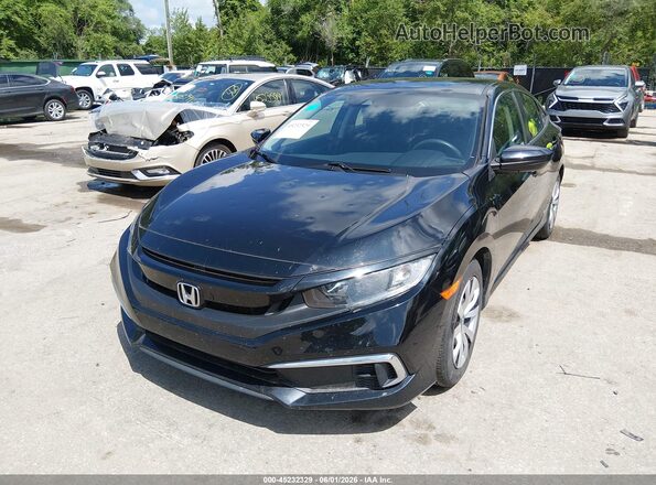 2HGFC2F66LH553164 2020 HONDA CIVIC Black წინა ხედი