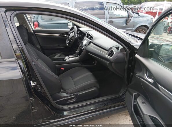 2HGFC2F66LH553164 2020 HONDA CIVIC Black წინა სალონის ხედი