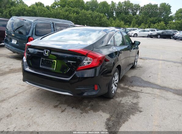 2HGFC2F66LH553164 2020 HONDA CIVIC Black უკანა მარჯვენა
