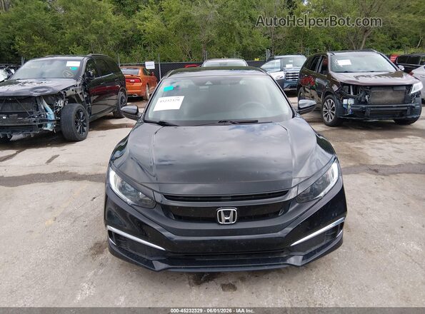 2HGFC2F66LH553164 2020 HONDA CIVIC Black ხელსაწყოთა პანელის ხედი