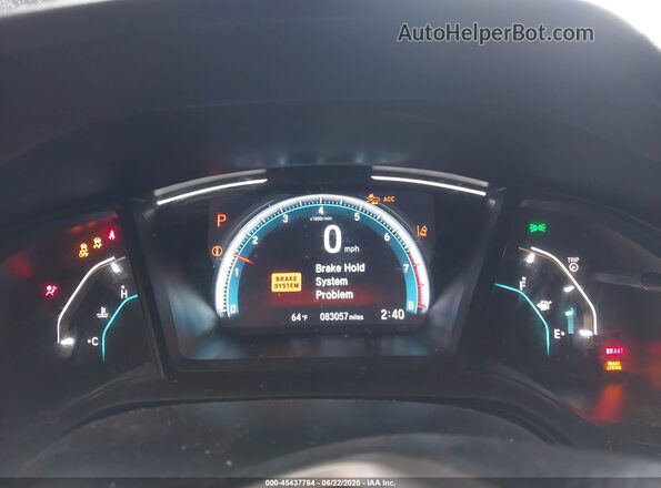 2HGFC2F66LH563306 2020 HONDA CIVIC Gray Widok tylnych siedzeń