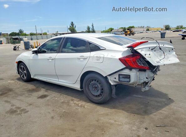 2HGFC2F66LH568716 2020 HONDA CIVIC Белый Задняя левая четверть