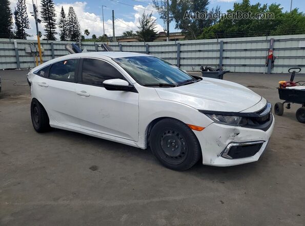 2HGFC2F66LH568716 2020 HONDA CIVIC Белый Передняя правая четверть
