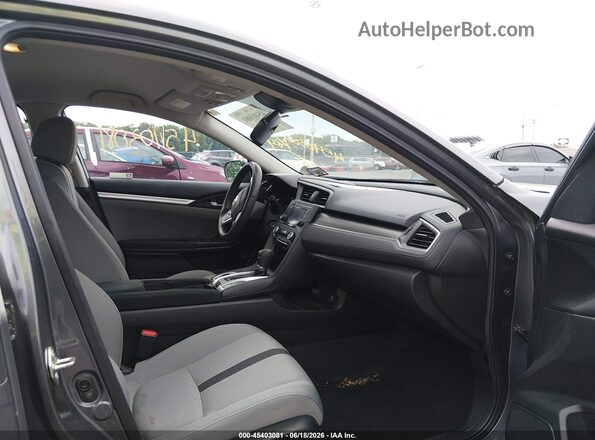 2HGFC2F66LH573270 2020 HONDA CIVIC Серый Вид салона спереди