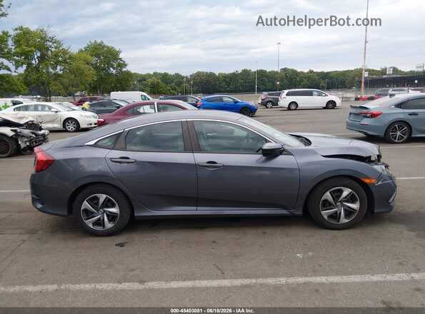 2HGFC2F66LH573270 2020 HONDA CIVIC Серый Вид задней части салона