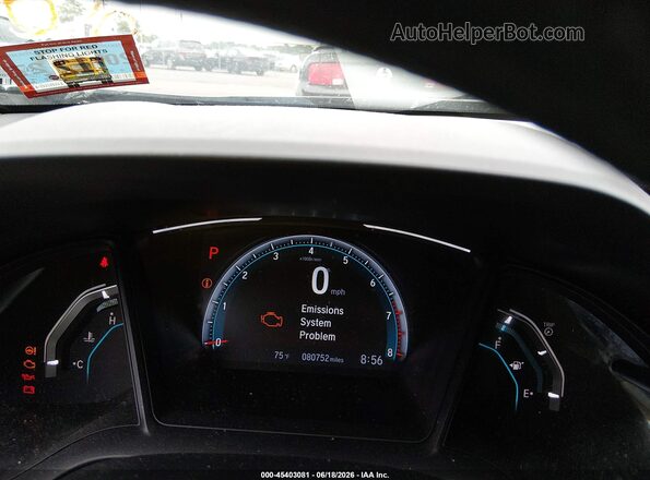 2HGFC2F66LH573270 2020 HONDA CIVIC Серый Вид задних сидений