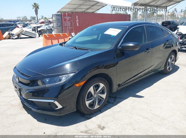 2HGFC2F66LH601570 2020 HONDA CIVIC Black Front left