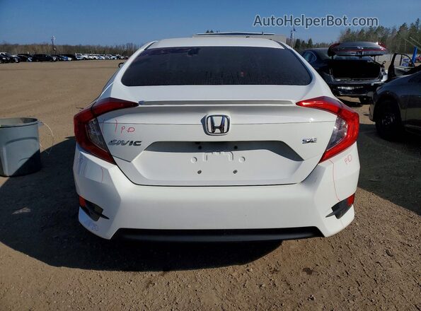 2HGFC2F67JH040244 2018 HONDA CIVIC White უკანა ხედი