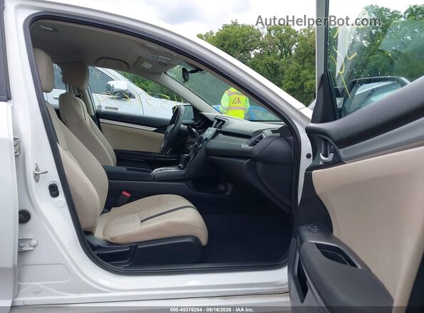 2HGFC2F67KH545654 2019 HONDA CIVIC White წინა სალონის ხედი
