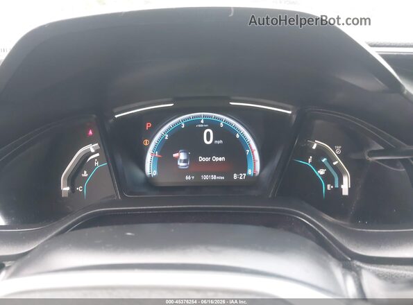 2HGFC2F67KH545654 2019 HONDA CIVIC White უკანა სავარძლების ხედი