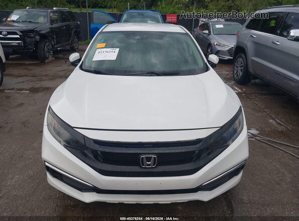 2HGFC2F67KH545654 2019 HONDA CIVIC White ხელსაწყოთა პანელის ხედი