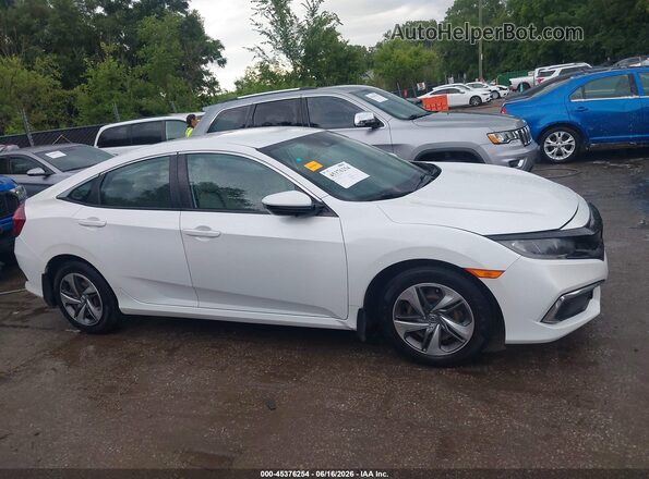 2HGFC2F67KH545654 2019 HONDA CIVIC White უკანა სალონის ხედი
