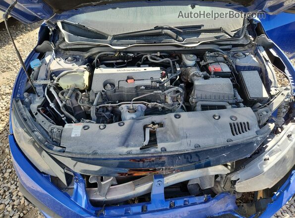 2HGFC2F68HH517662 2017 HONDA CIVIC Blue Вид задньої частини салону
