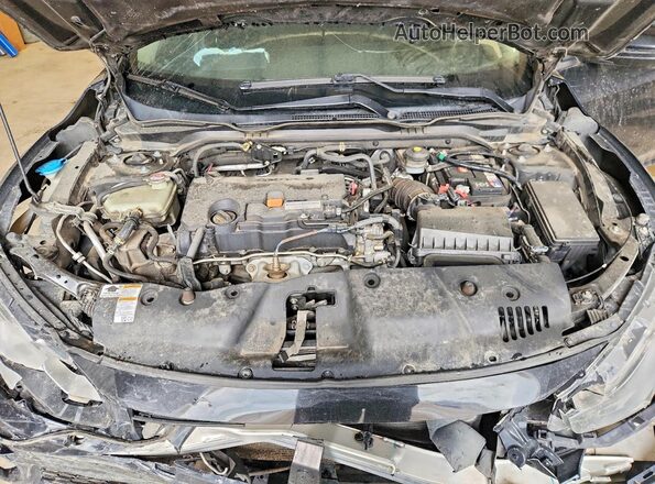 2HGFC2F68JH034162 2018 HONDA CIVIC Black Вид задньої частини салону