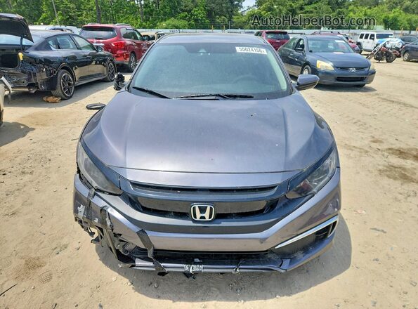 2HGFC2F68KH500531 2019 HONDA CIVIC Gray Widok z przodu