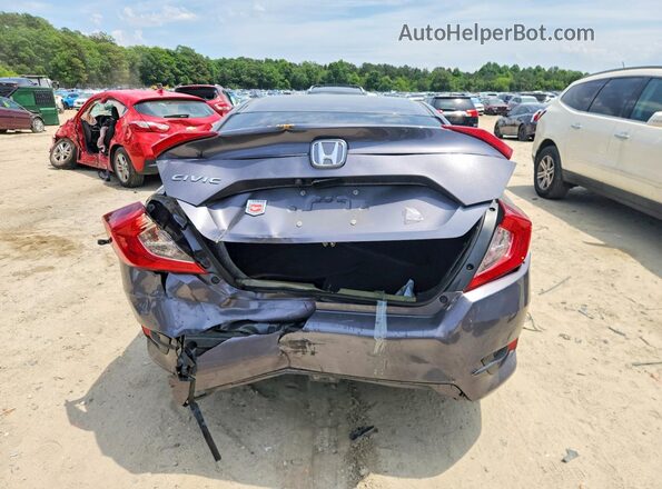 2HGFC2F68KH500531 2019 HONDA CIVIC Gray Widok z tyłu