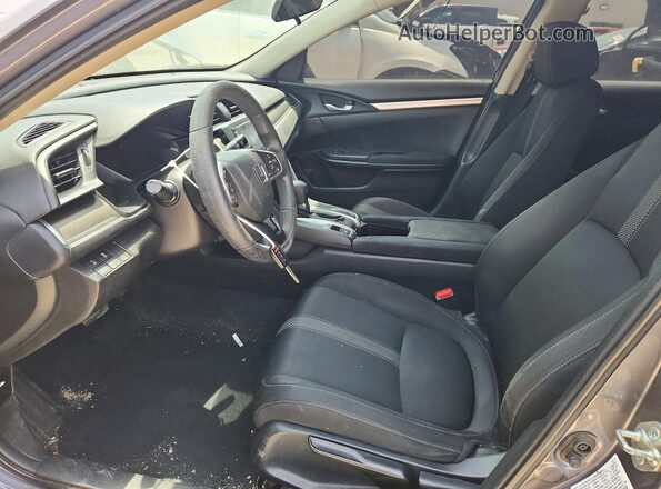 2HGFC2F68KH500531 2019 HONDA CIVIC Gray Widok wnętrza z przodu