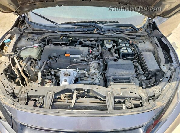 2HGFC2F68KH500531 2019 HONDA CIVIC Gray Widok wnętrza z tyłu