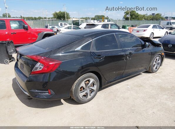2HGFC2F68KH520147 2019 HONDA CIVIC Черный Задняя правая четверть