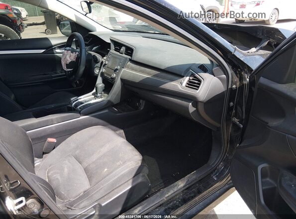 2HGFC2F68KH520147 2019 HONDA CIVIC Черный Вид салона спереди