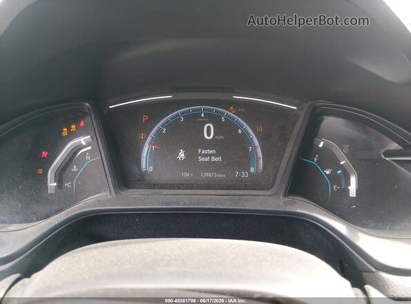 2HGFC2F68KH520147 2019 HONDA CIVIC Черный Вид задних сидений