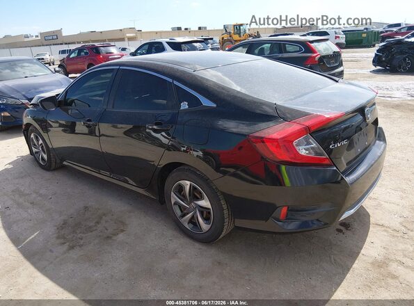 2HGFC2F68KH520147 2019 HONDA CIVIC Черный Задняя левая четверть