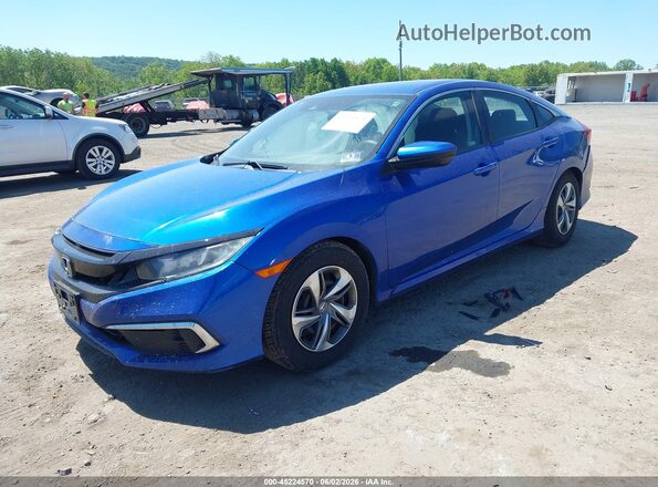 2HGFC2F68KH543606 2019 HONDA CIVIC Синий Передняя левая четверть