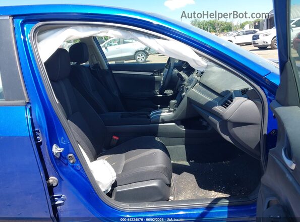 2HGFC2F68KH543606 2019 HONDA CIVIC Синий Вид салона спереди