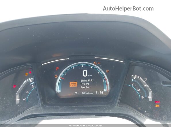 2HGFC2F68KH543606 2019 HONDA CIVIC Синий Вид задних сидений