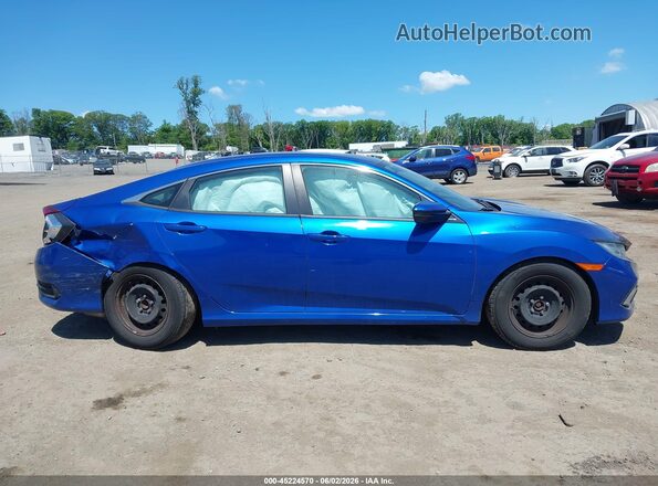 2HGFC2F68KH543606 2019 HONDA CIVIC Синий Вид задней части салона