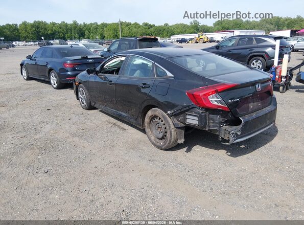 2HGFC2F68KH563774 2019 HONDA CIVIC Black Trasero izquierdo