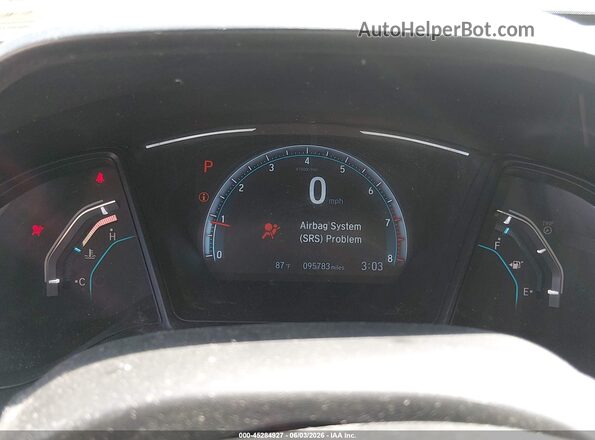 2HGFC2F68KH579425 2019 HONDA CIVIC Gray Հետևի նստատեղերի տեսք
