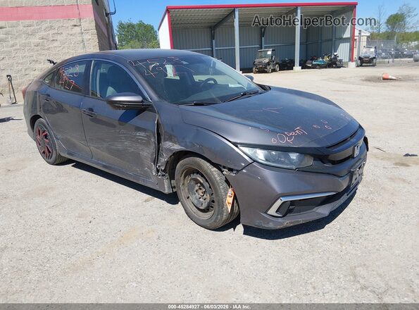 2HGFC2F68KH579425 2019 HONDA CIVIC Gray Դիմացի տեսք