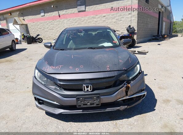 2HGFC2F68KH579425 2019 HONDA CIVIC Gray Սալոնի հետևի տեսք