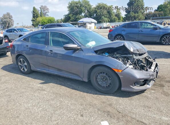2HGFC2F68KH591378 2019 HONDA CIVIC Gray Передня права чверть