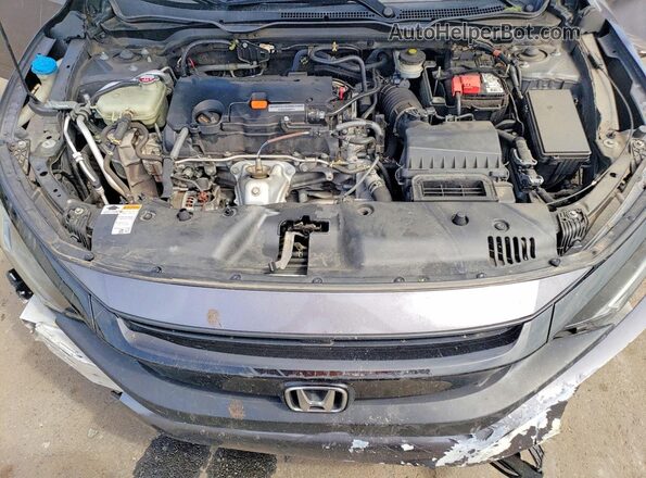 2HGFC2F68KH596743 2019 HONDA CIVIC Charcoal Widok wnętrza z tyłu