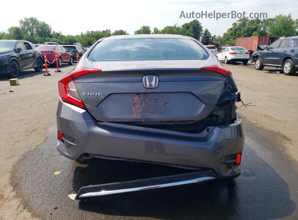 2HGFC2F68KH596743 2019 HONDA CIVIC Charcoal Widok z tyłu