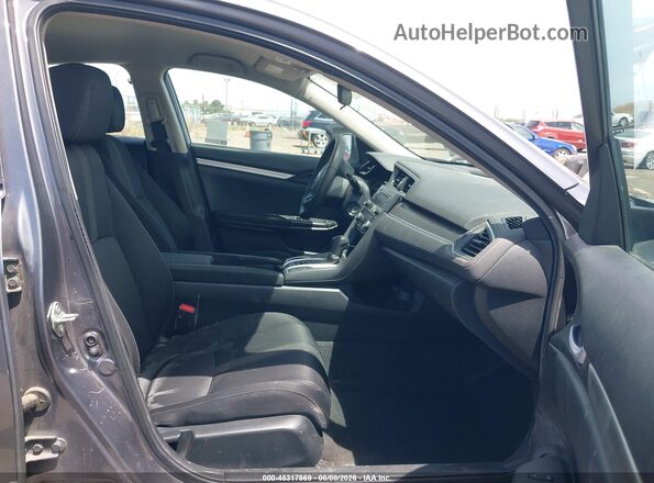 2HGFC2F68LH529173 2020 HONDA CIVIC Gray წინა სალონის ხედი