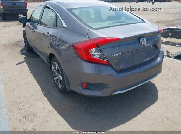 2HGFC2F68LH529173 2020 HONDA CIVIC Gray უკანა მარცხენა