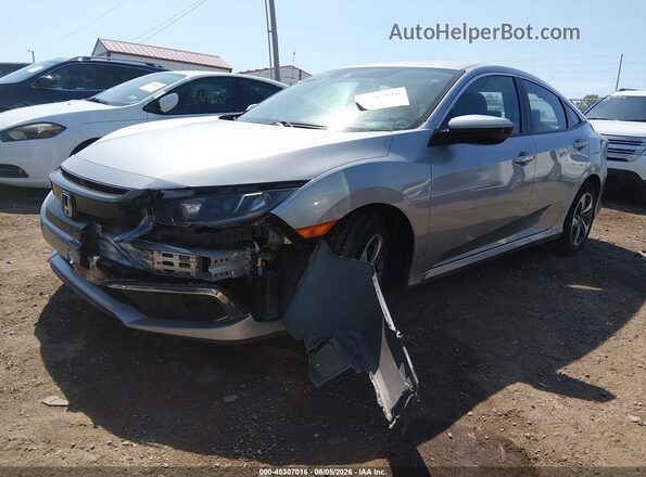 2HGFC2F68LH540352 2020 HONDA CIVIC Silver წინა მარცხენა ხედი სამი მეოთხედიდან